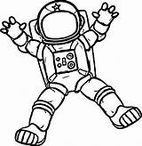 Astronaut Coloring Pages Space Moon Printable Face Print Preschool Wecoloringpage sketch template