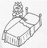 Bed Making Coloring Pages Colouring sketch template
