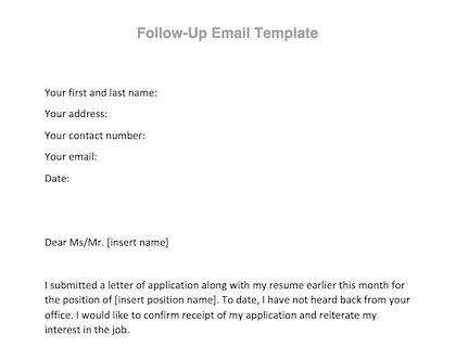 resume email format  job application  popular wajo