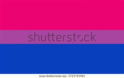 Bisexual Pride Flag One Sexual Minority Stock Illustration 1722745483