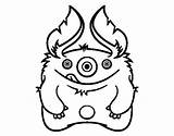 Monster Coloring Pages Furry Scary Colorear Color Para Monstruo Dibujo Monsters Getcolorings Coloringcrew Book Colori sketch template