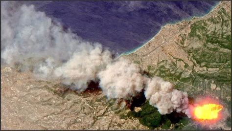 seemorerocks drone footage   greek fires