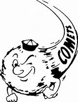 Comet Mascots sketch template