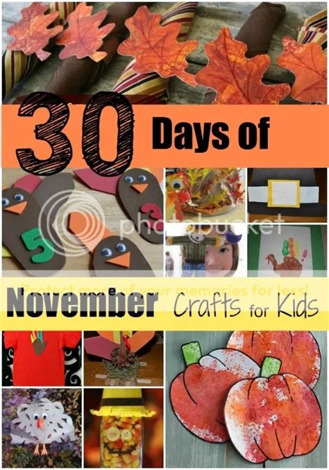 days  november crafts  kids lesson plans