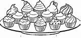 Cupcake Colouring Shopkins Wecoloringpage Lebensmittel Clipartmag Azcoloring sketch template