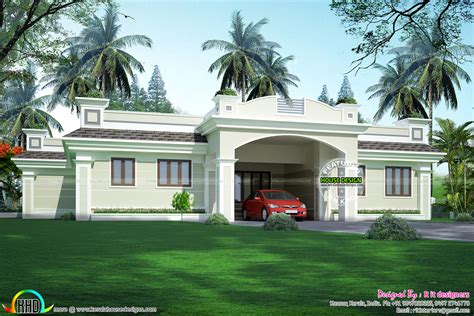 luxury single floor home kerala home design  floor plans  dream houses