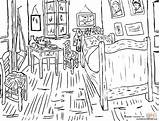 Gogh Van Arles Vincent Coloring Pages Bedroom Da Printable Room Sunflowers Supercoloring Dibujo Colorare Di Colorear Disegni Obras Google Click sketch template