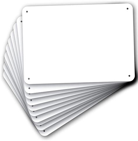 amazoncom metal sign blanks white  aluminum  office products