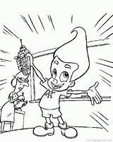 Jimmy Neutron Coloring Pages Books Last sketch template