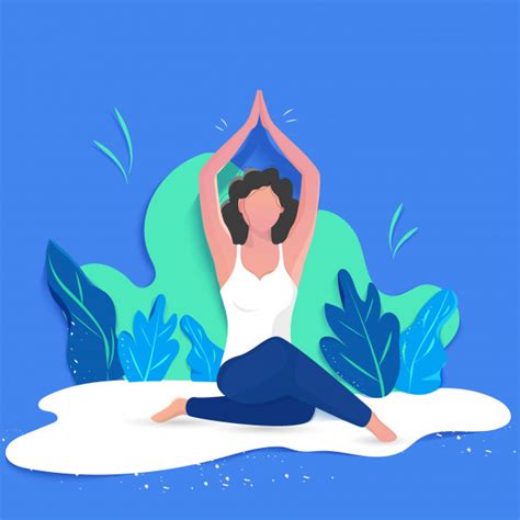 creative poster  banner design  illustration  woman  yoga