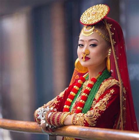 Beautiful Limbu Nepali Bride In A Traditional Limbu