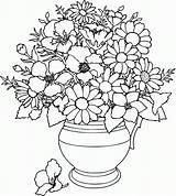 Coloring Pages Mothers Flowers Flower sketch template