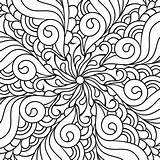 Illustration Zentangle Henna Mehndi sketch template