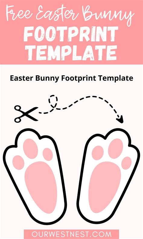 bunny footprints  easter  easter bunny footprints