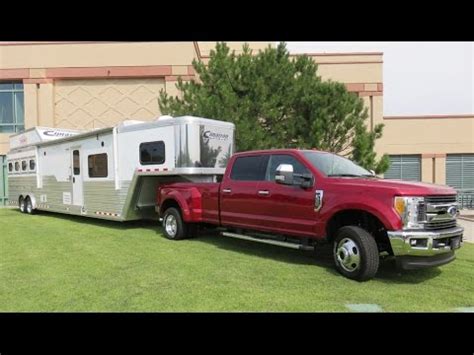 ford  super duty launch towing  trailers   rockies youtube