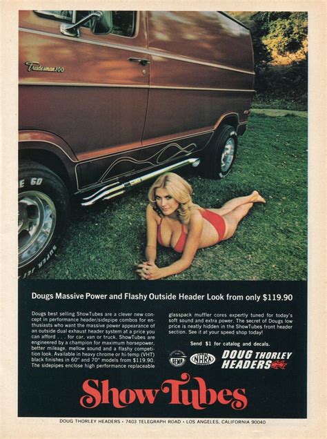 1974 Doug Thorley Headers Ad 70s Vans Pinterest