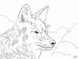 Coloring Pages Moon Wolf Howling Printable Color Colouring Animals Getcolorings Getdrawings sketch template