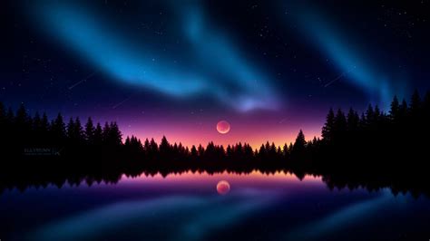 colorful night stars laptop full hd p hd  wallpapers