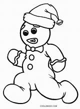 Gingerbread Coloring Man Pages Christmas Printable Cool2bkids Kids sketch template