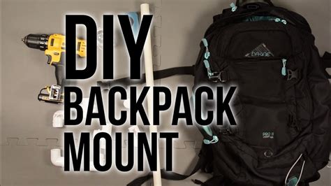 diy backpack mount gopro tips  tricks youtube