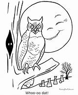 Halloween Coloring Owl Pages Printable Drawings Print Kids Book Clipart Adult Color Printables Adults Info Coloriage Cat Library Popular Printing sketch template
