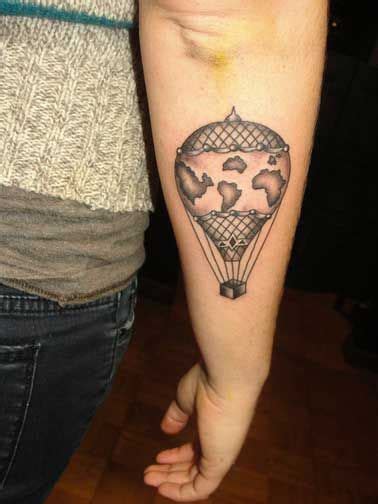 Such A Cool Tattoo Balloon Tattoo Air Balloon Tattoo Sleeve Tattoos