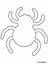 Halloween Spider Template Templates Coloring Cute Craft Molde Projects Do Coloringpage Aranha Ghost Preschool Printable Pages Several Could Eu Crafts sketch template