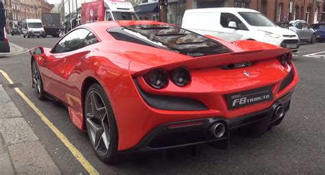 ferraris   tributo   real world debut  london carscoops