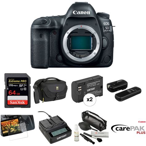 canon eos  mark iv dslr camera body deluxe kit bh photo video