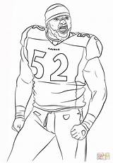 Coloring Pages Nfl Football Lewis Ray Baltimore Ravens Printable Player Drawing Brady Tom Sport Robinson Jackie Print Color Clipart Kids sketch template