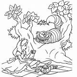 Alice Wonderland Coloring Pages Printable Books sketch template