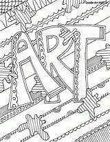 Coloring Pages Alley Doodle Quotes Popular sketch template