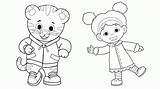 Daniel Tiger Coloring Pages Printable Kids sketch template