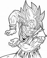 Goku Coloring Super Saiyan Pages Color Colorear Getcolorings Para Printable sketch template