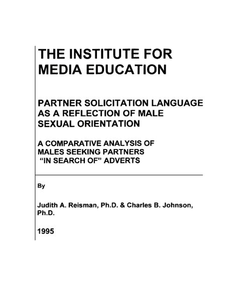 Judith Reisman Ph D Books Institute For Media Education