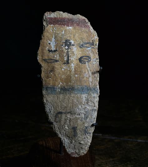 egyptian sarcophagus fragment hieroglyphics   dynasty