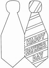 Fathers Card Father Tie Crafts Coloring Template Pages Printable Craft Kids Printables Dad Pattern Del Padre Cards Colorear Happy Dia sketch template