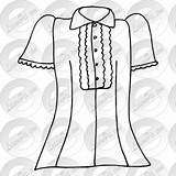 Blouse Outline Clipart Watermark Register Remove Login sketch template