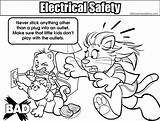Coloring Electrical Safety Electricity Kids Colouring Drawing Pages Resolution Outlets Power Elementary Medium Getdrawings sketch template