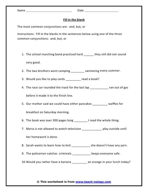 conjunctionsand   tws conjunctionscompound sentences