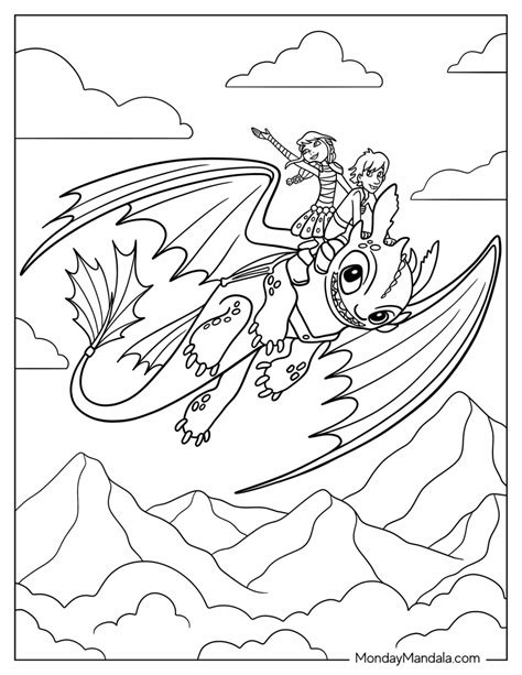 train  dragon coloring pages  pdfs