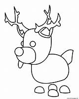 Adopt Frost Reindeer sketch template