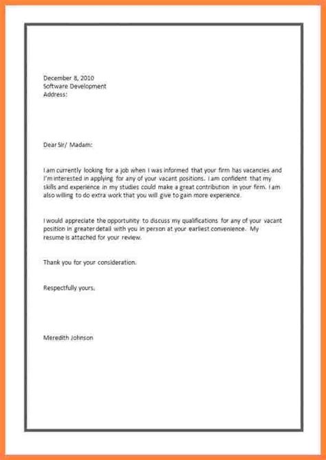 job application cover letter template