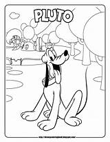 Mickey Mouse Coloring Sheets Clubhouse Disney Pluto Pages Unknown Kids sketch template