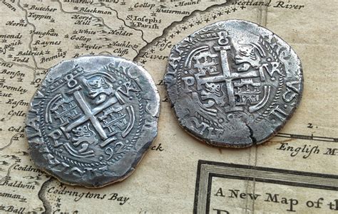piece   spanish  reales   coin    images