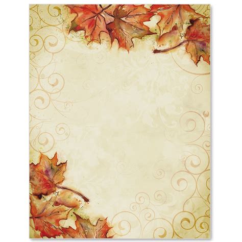 vintage fall border papers borders  paper fall borders page