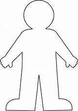 Outline Body Human Person Clipart Clip Drawing Transparent Kids Coloring Clipartlook Plus Self sketch template