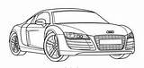 Coloring Audi Pages Car Colouring Cars Printable Colorat Color Masini R8 63kb 336px Print sketch template