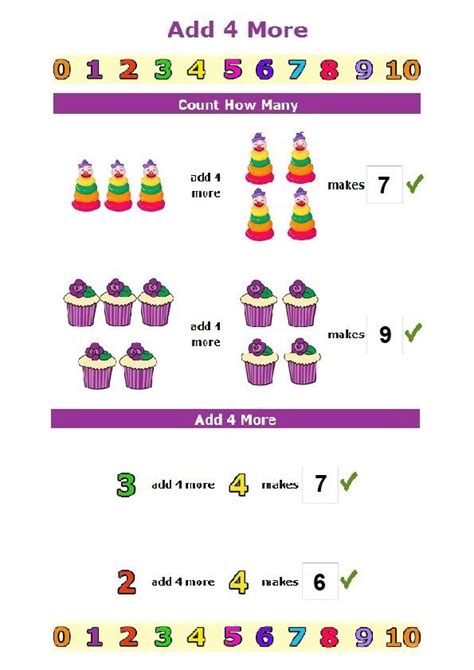 preschool math worksheets  addition add   counting worksheets