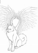 Wolf Coloring Pages Wings Winged Wolves Female Getcolorings Cute Anime Adults Colouring Getdrawings Printable Color Template Deviantart Downloads Print Colorings sketch template